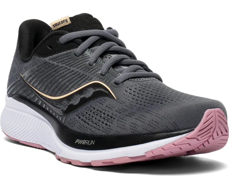 Saucony Women's Guide 14 Charcoal/Rose-2